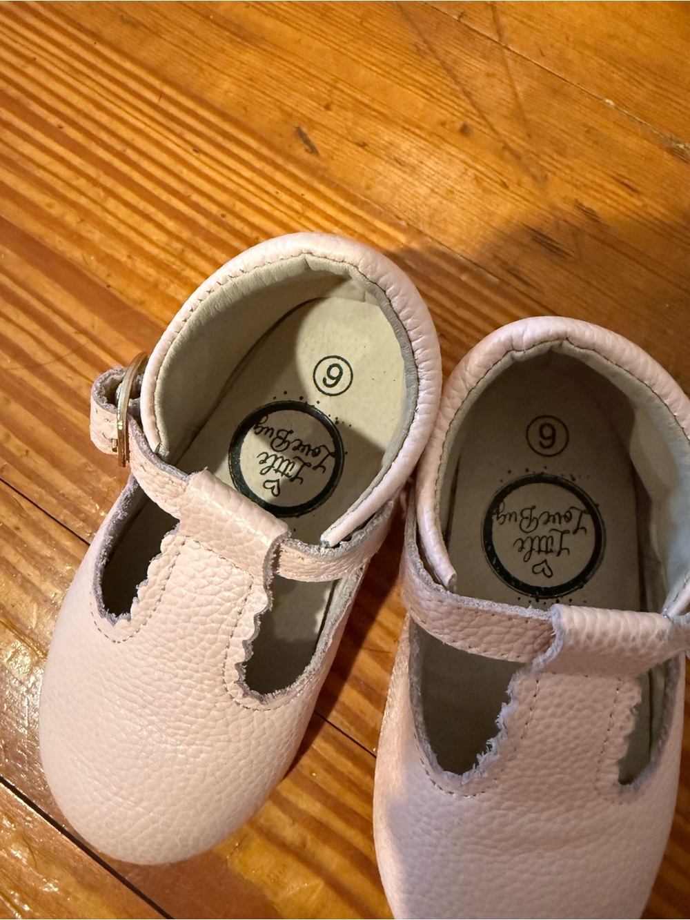 Little Lovebug Blush Pink soft toddler shoes - Picture 7 of 9